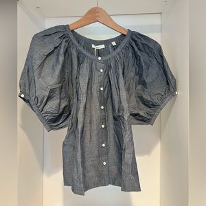Doen June Top - Parisian Chambray